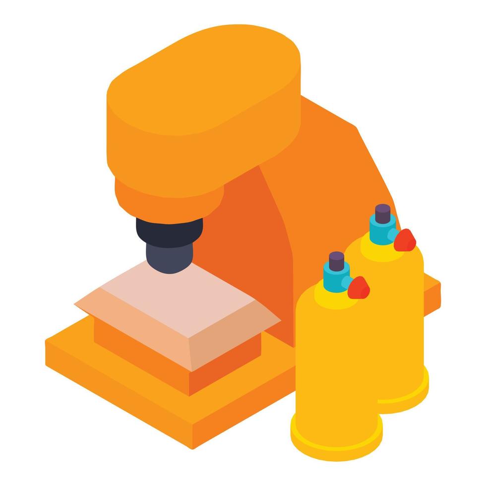 Automatic hammer icon, isometric style vector