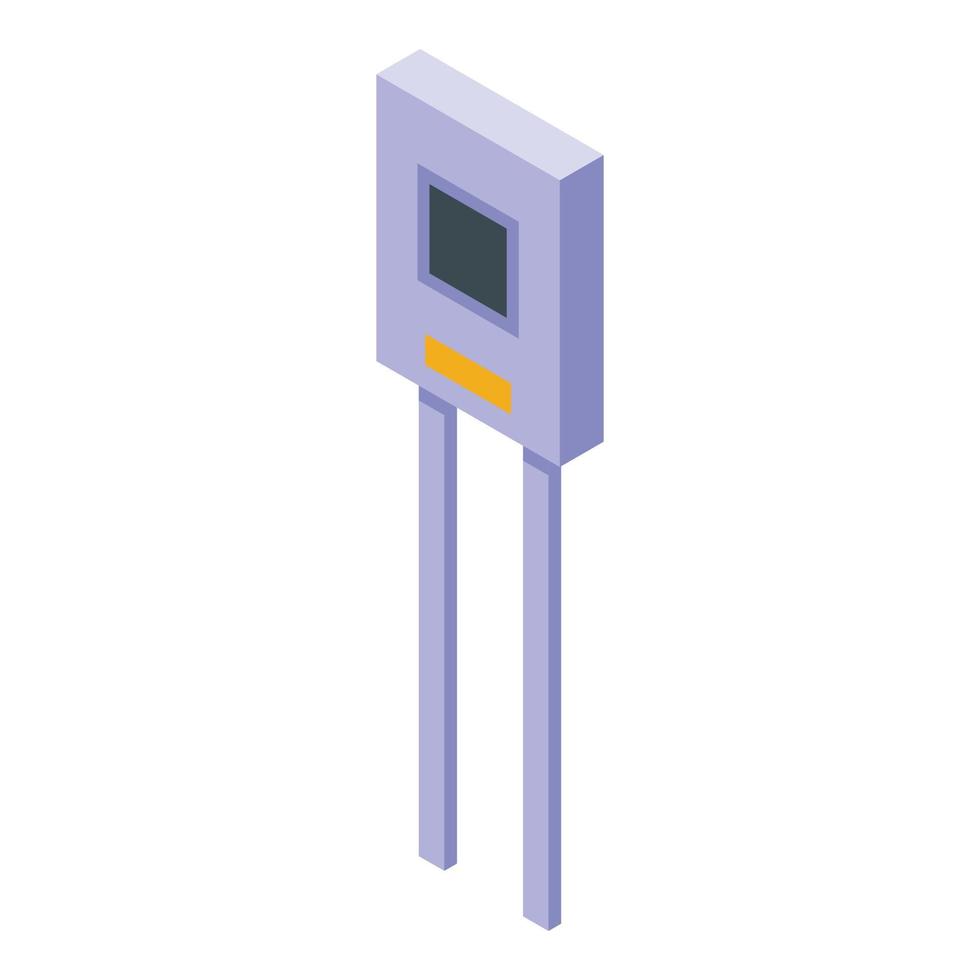 Diode detector icon, isometric style vector