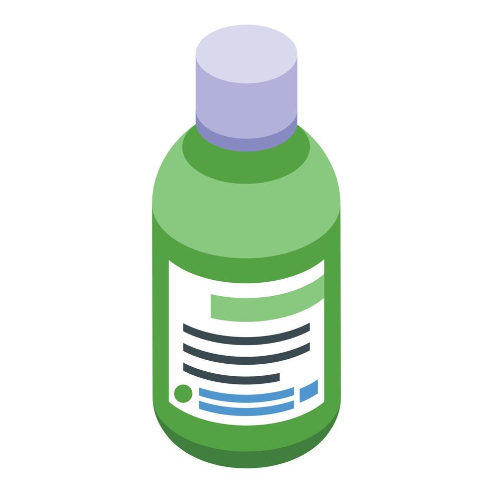 Kids mouthwash icon, isometric style vector