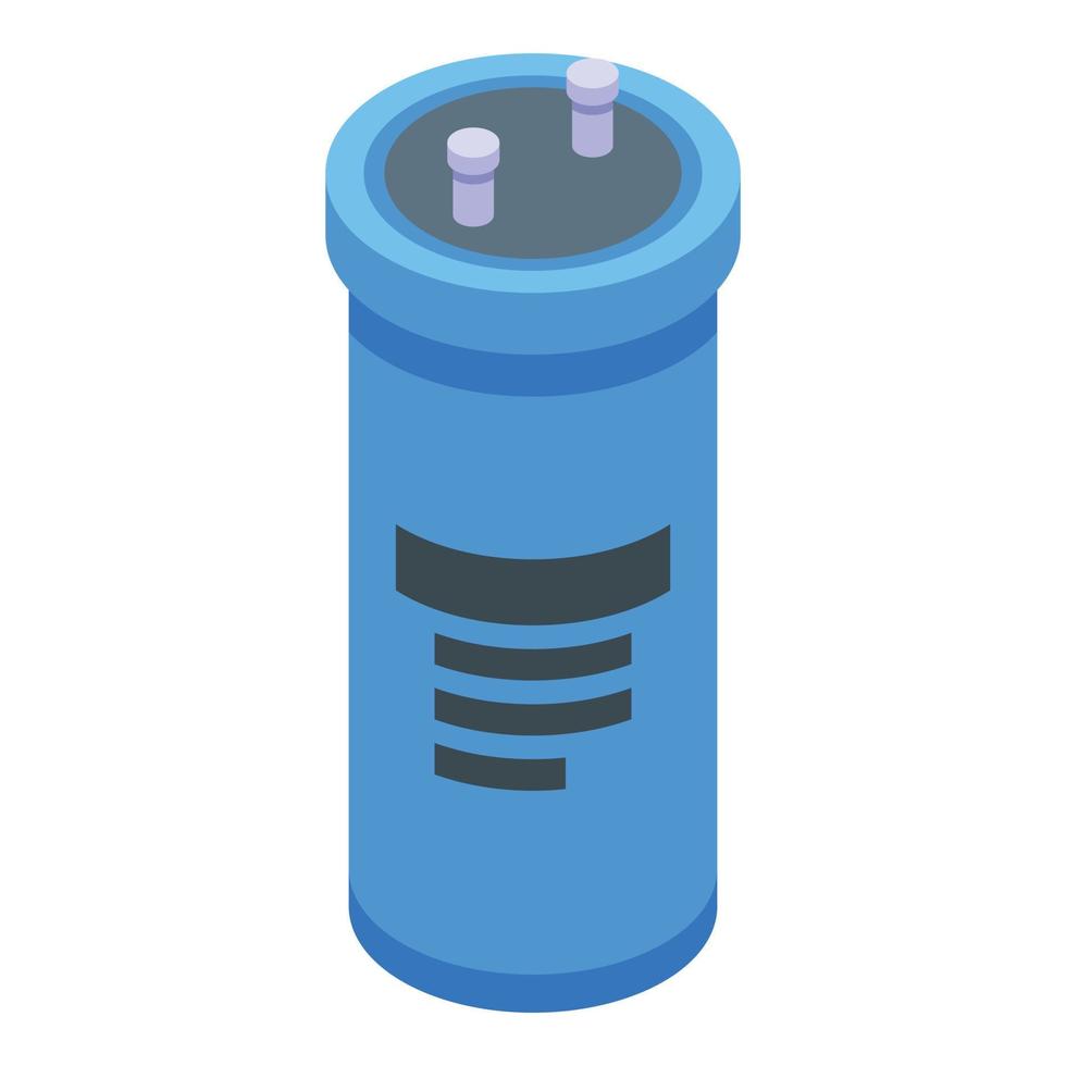 Business capacitor icon, isometric style vector