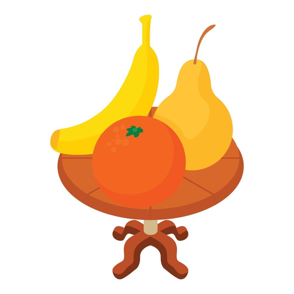 icono de fruta, estilo isométrico vector