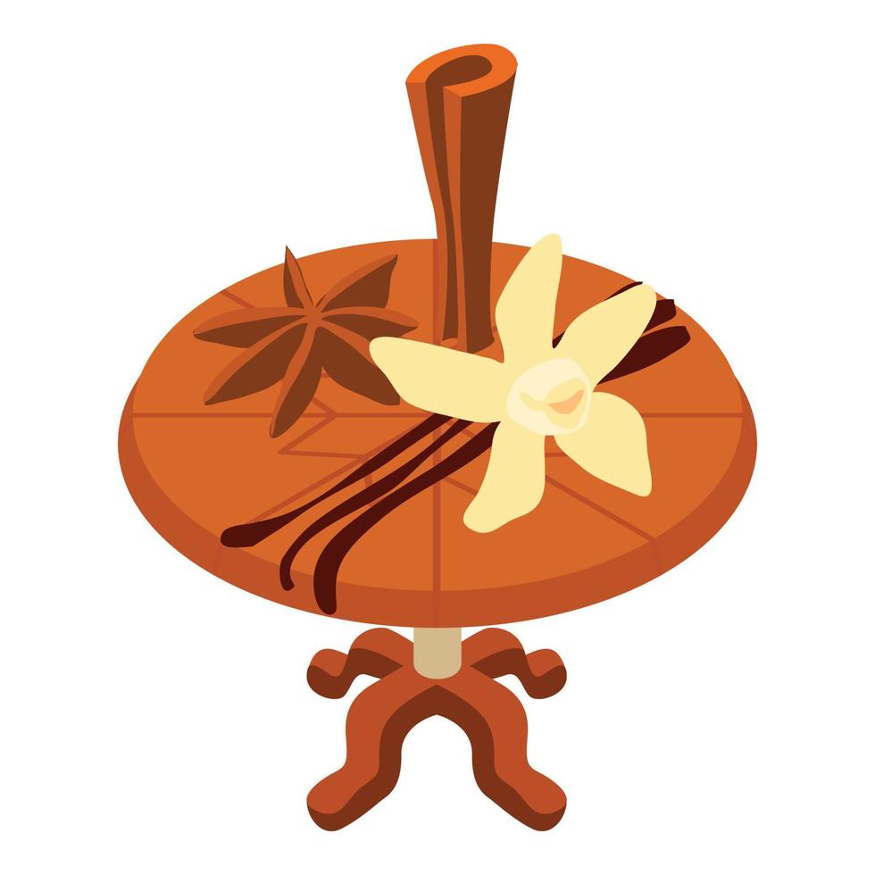 Cooking condiment icon, isometric style vector