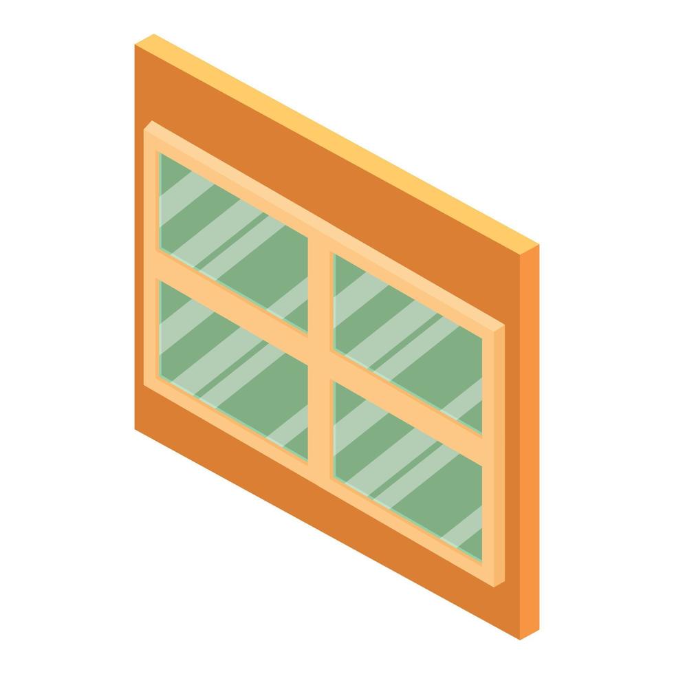 Modern window icon, isometric style vector