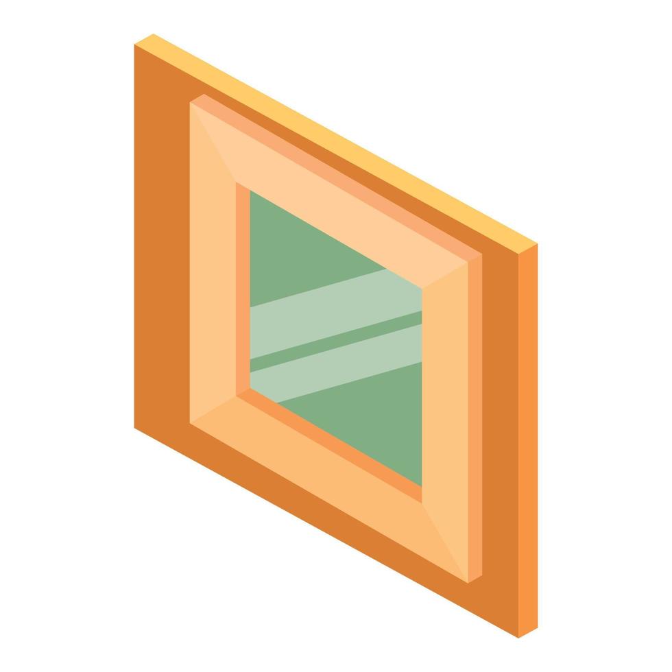 Small window icon, isometric style vector