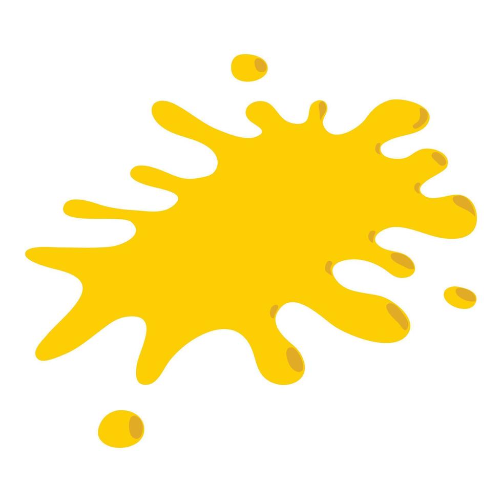 Yellow blot icon, isometric style vector