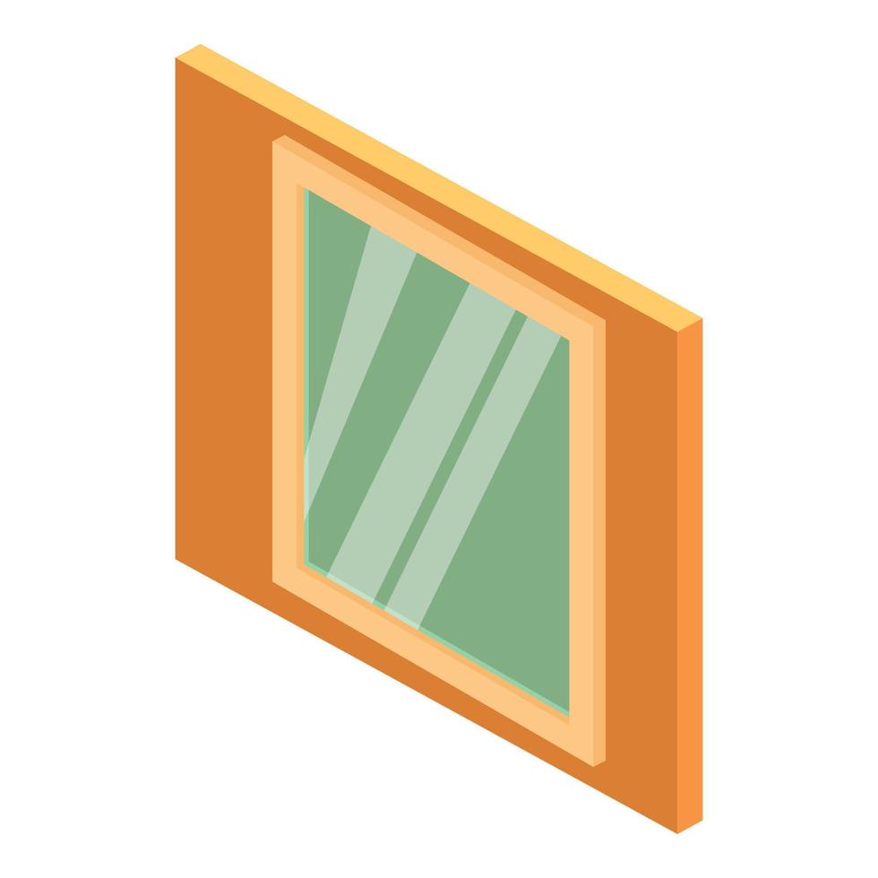 Clean window icon, isometric style vector