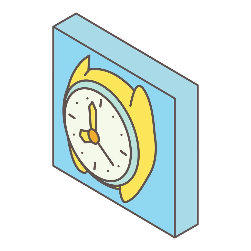 icono de reloj de pulsera, estilo isométrico vector