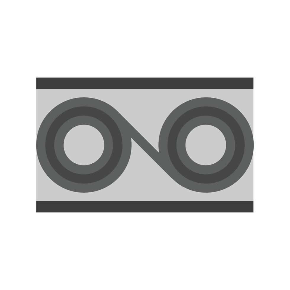 Data Transformation Flat Greyscale Icon vector