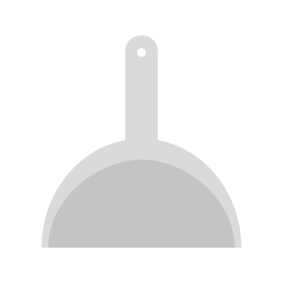 Dustpan Flat Greyscale Icon vector