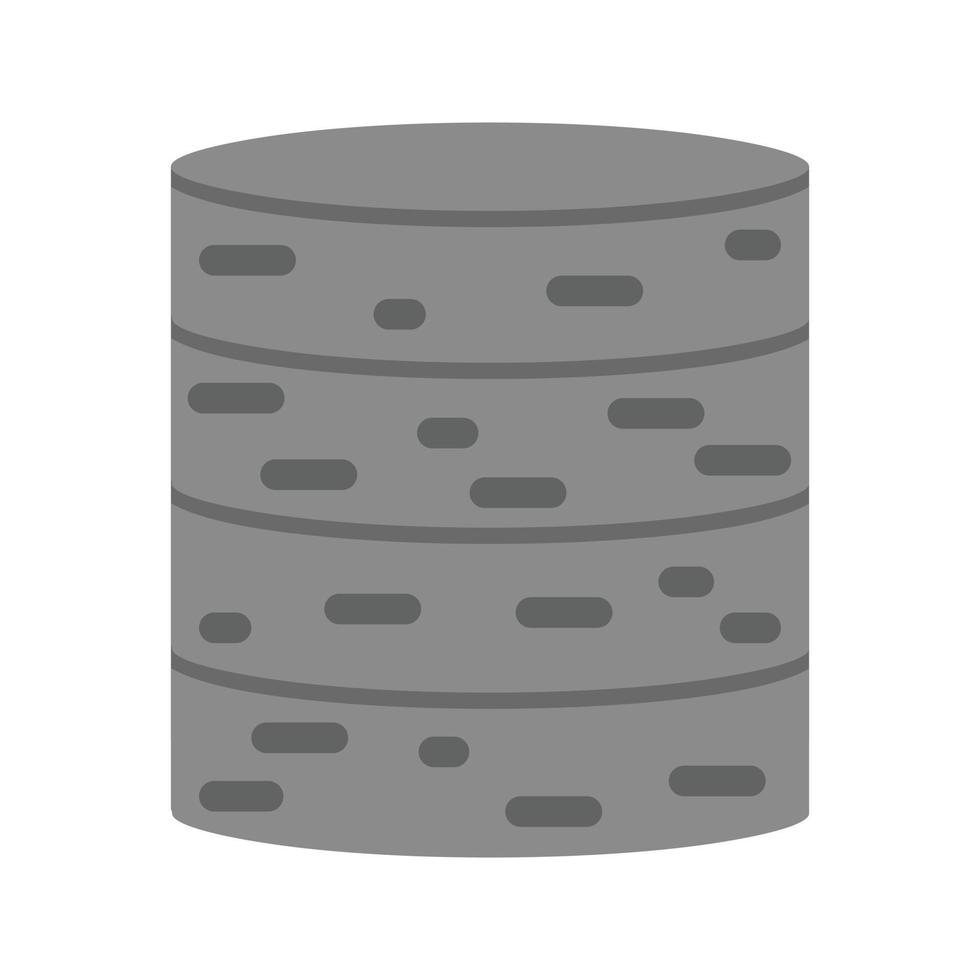 Unstructured Data Flat Greyscale Icon vector