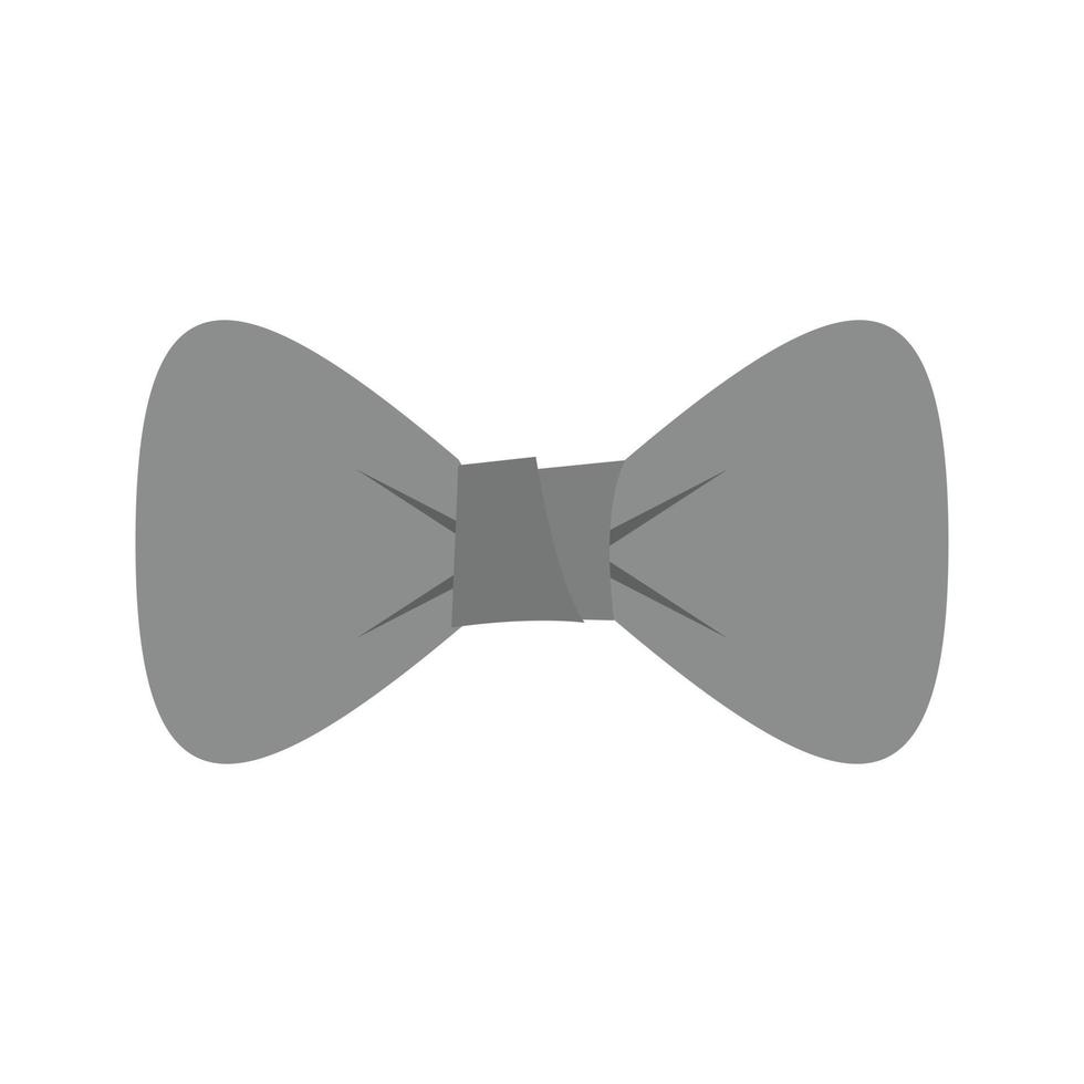 Bow Tie Flat Greyscale Icon vector