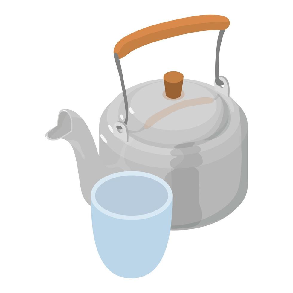 Tea concept icon, isometric style vector