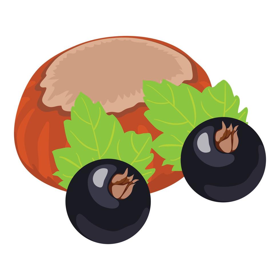 icono de comida ecológica, estilo isométrico vector