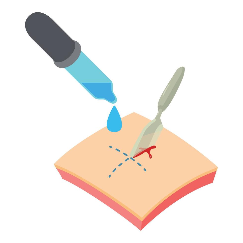 Surgery icon, isometric style vector