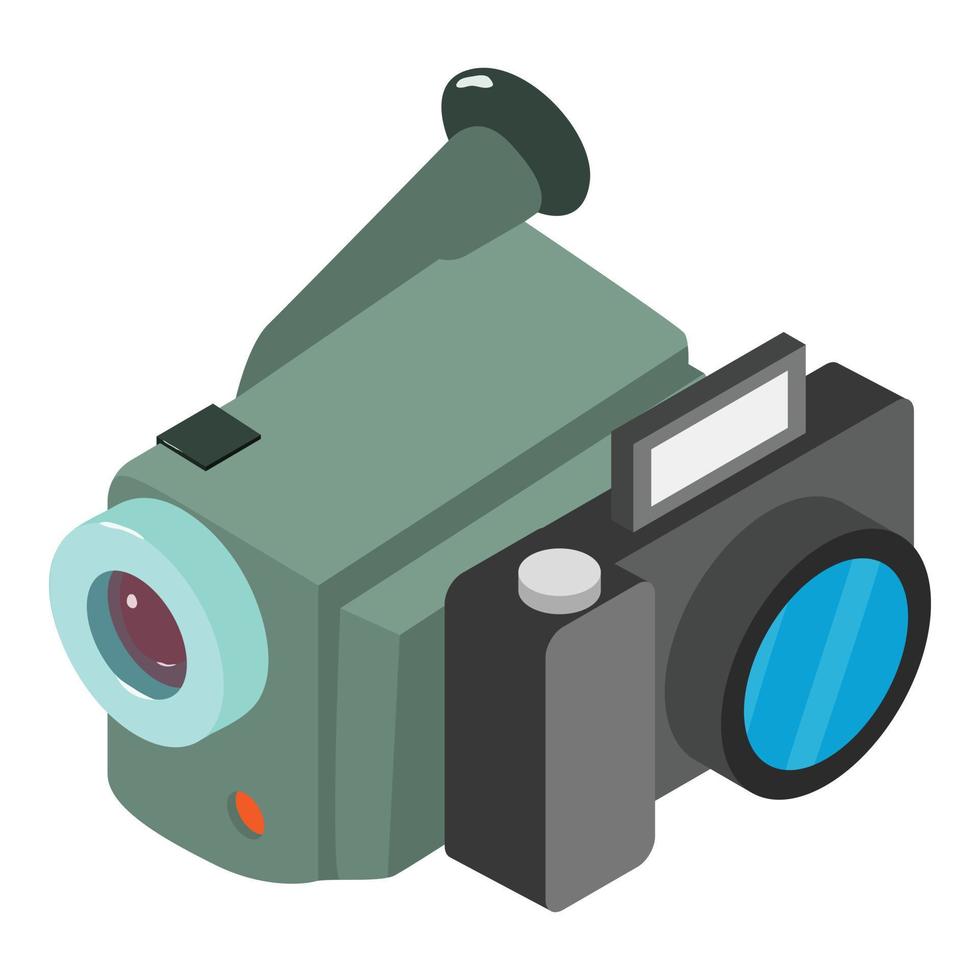 Filming accessory icon, isometric style vector