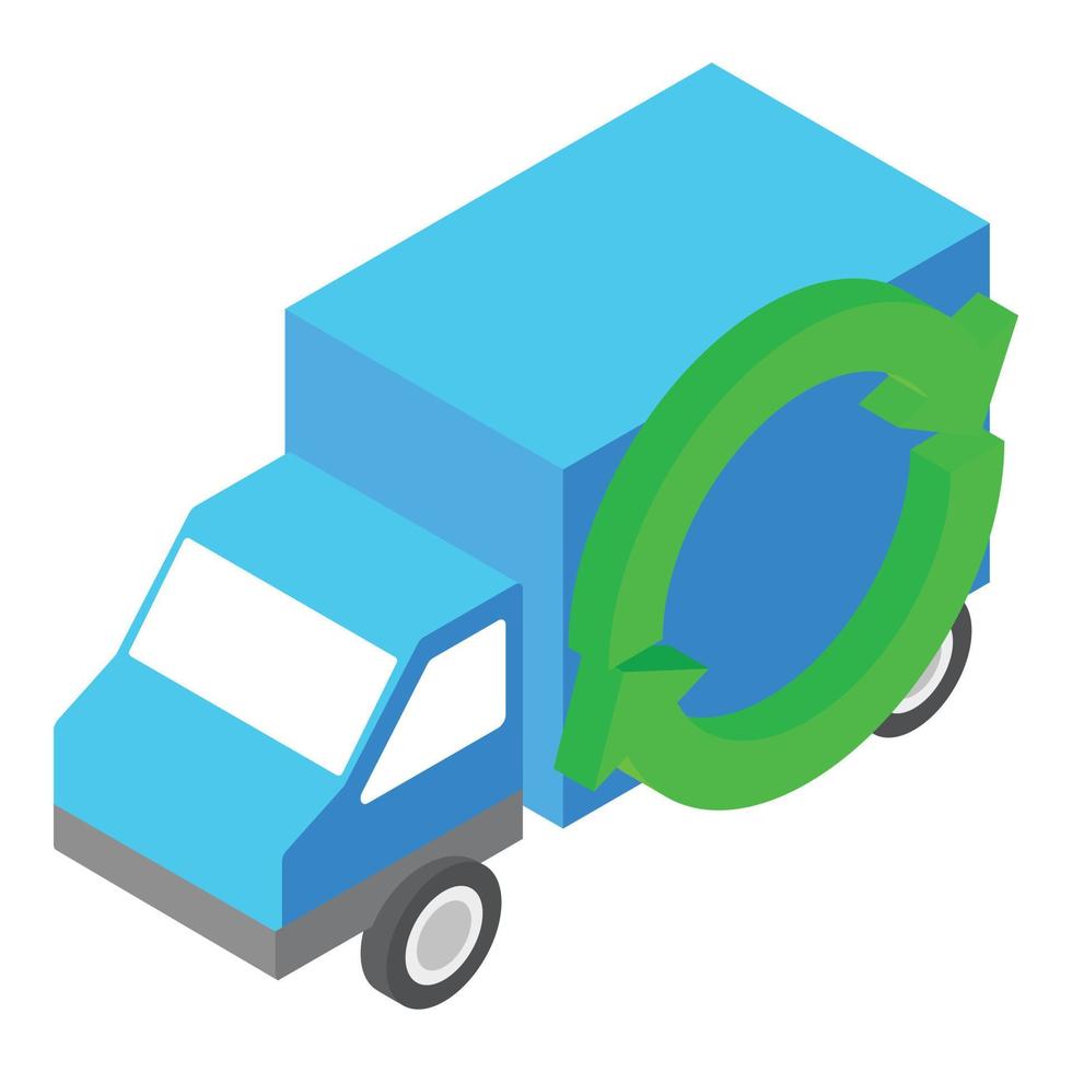 Delivery service icon, isometric style vector