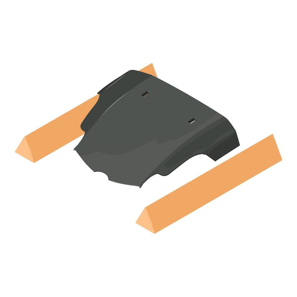 Car hood icon, isometric style vector