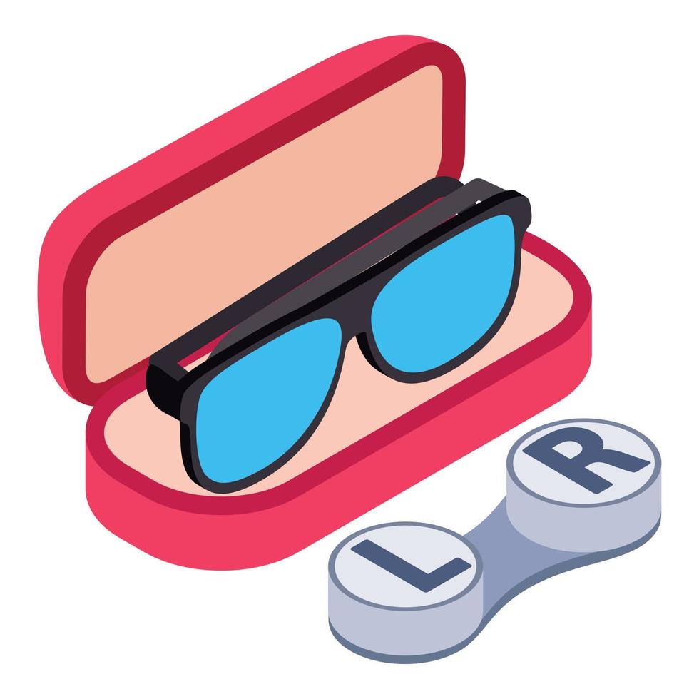 Ophthalmic accessory icon, isometric style vector