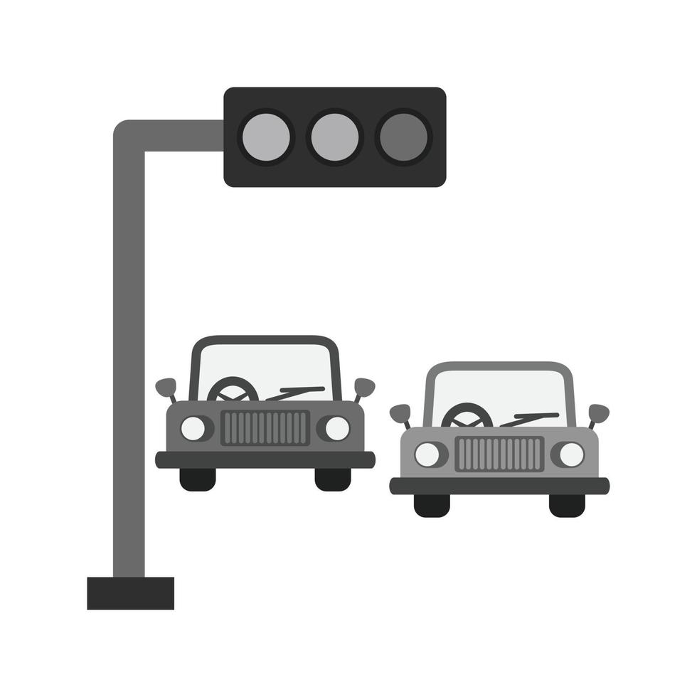 Traffic Signals Flat Greyscale Icon 15655394 Vector Art at Vecteezy