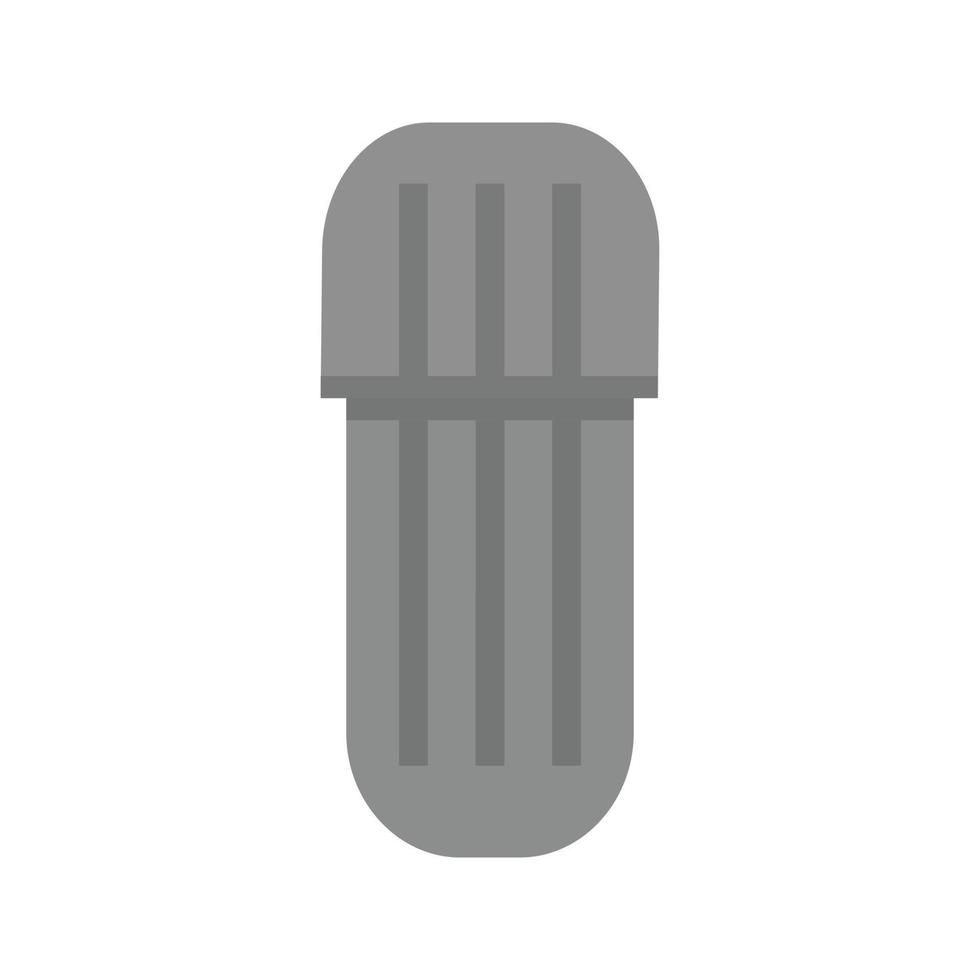 Amalgam Capsule Flat Greyscale Icon vector