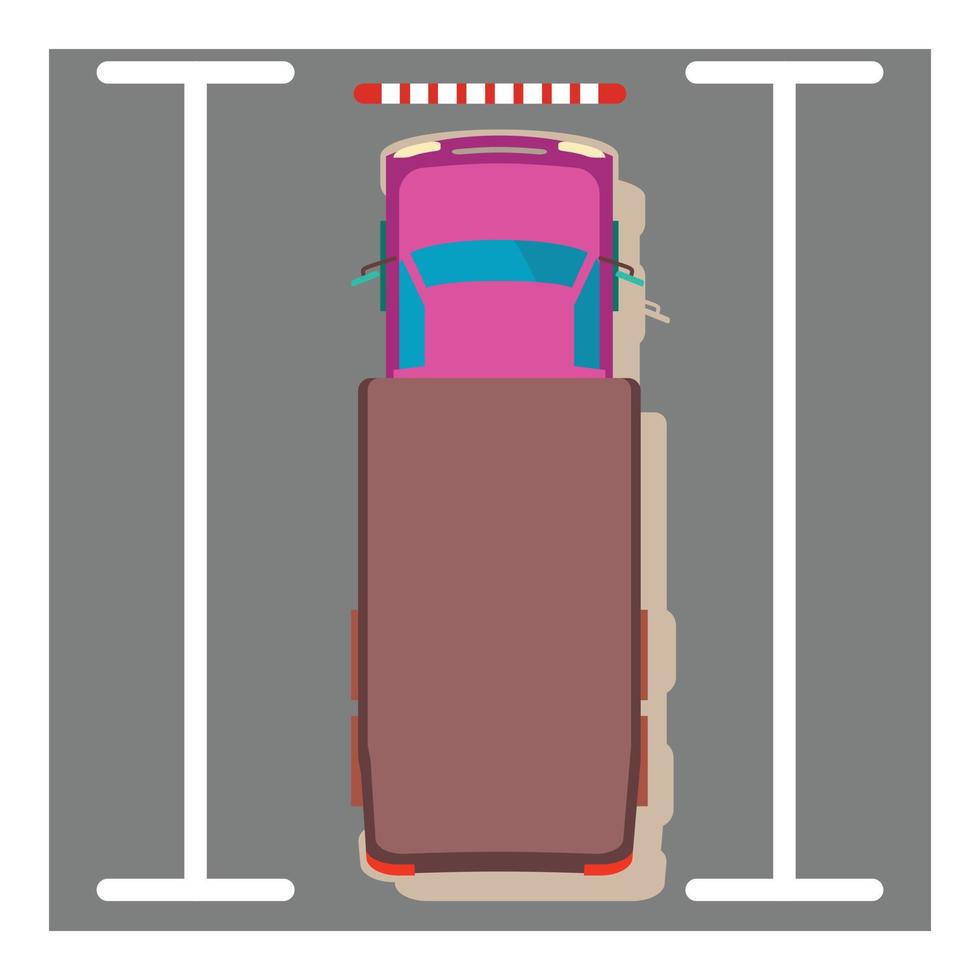 Freight car icon, isometric style vector