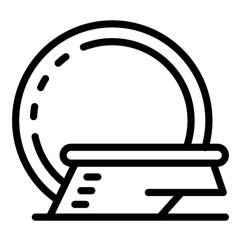Medical technology icon, outline style vector