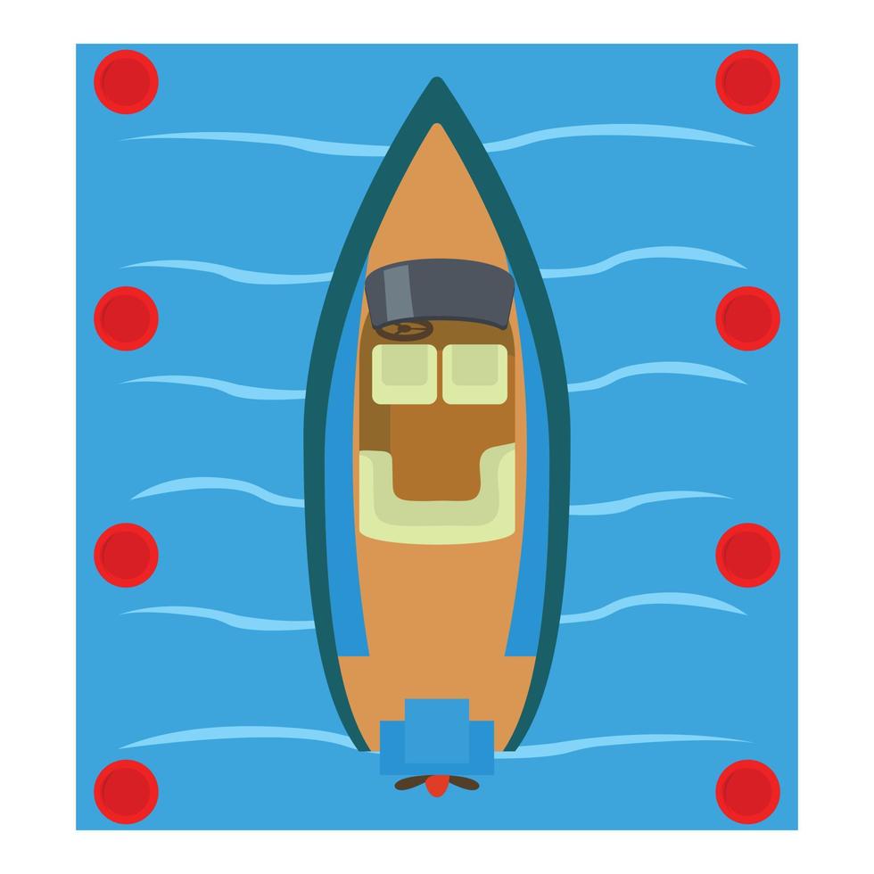 Speedboat icon, isometric style vector