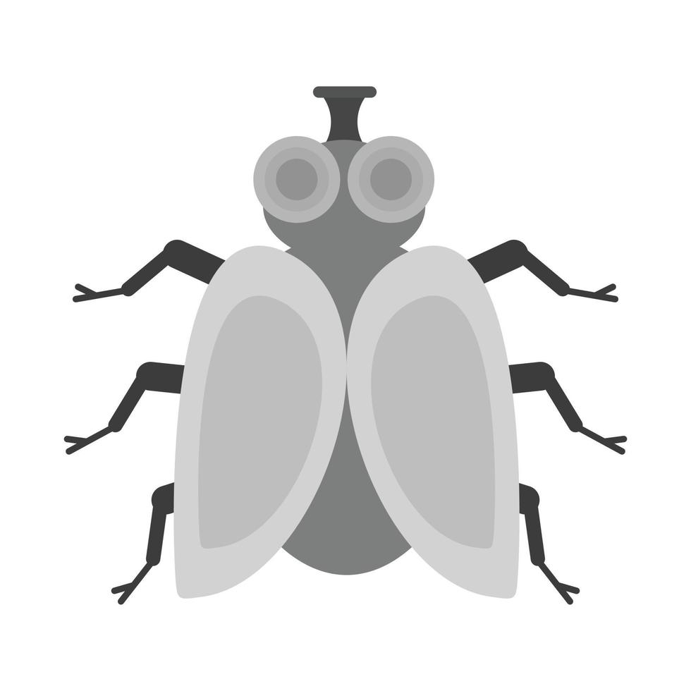 volar icono plano en escala de grises vector