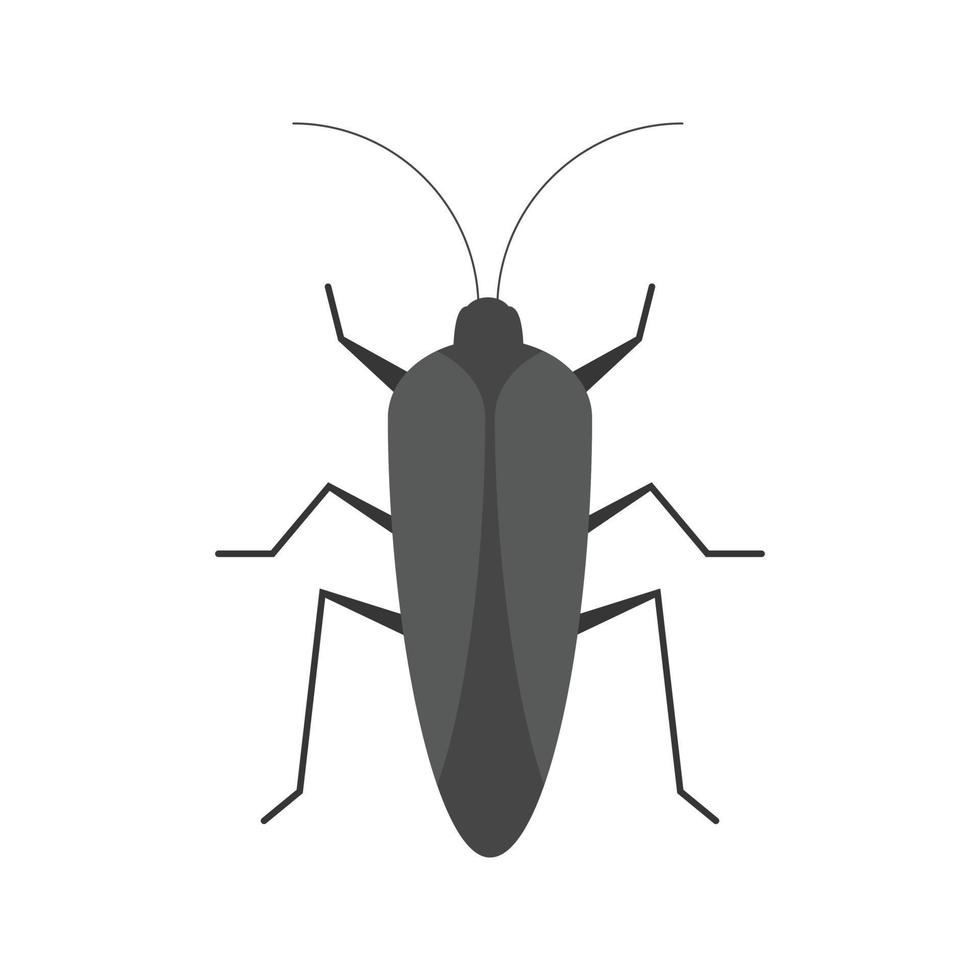 bug ii icono plano en escala de grises vector