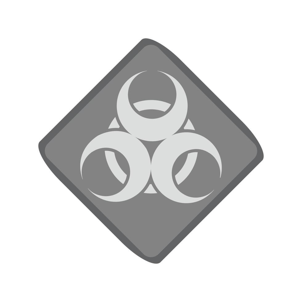 Epidemic Flat Greyscale Icon vector