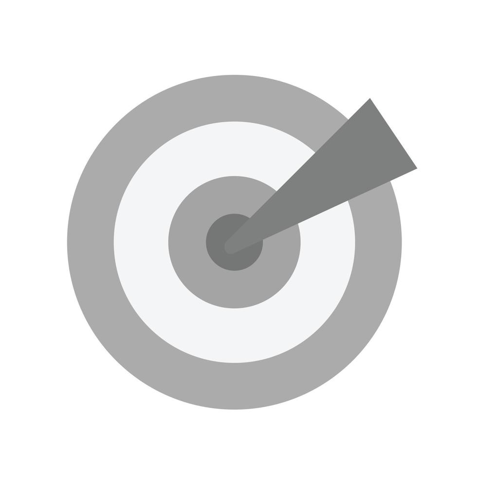 Targets Flat Greyscale Icon vector