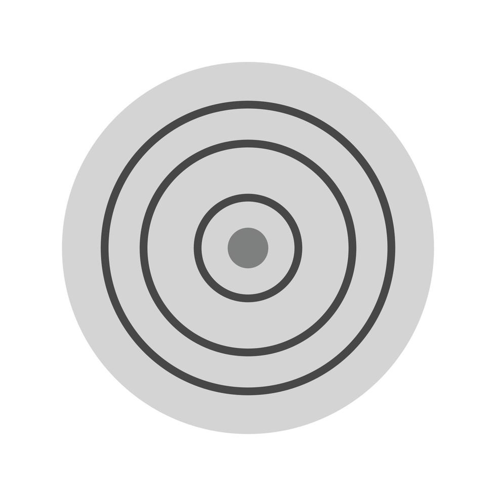 Strategic Focus Flat Greyscale Icon vector