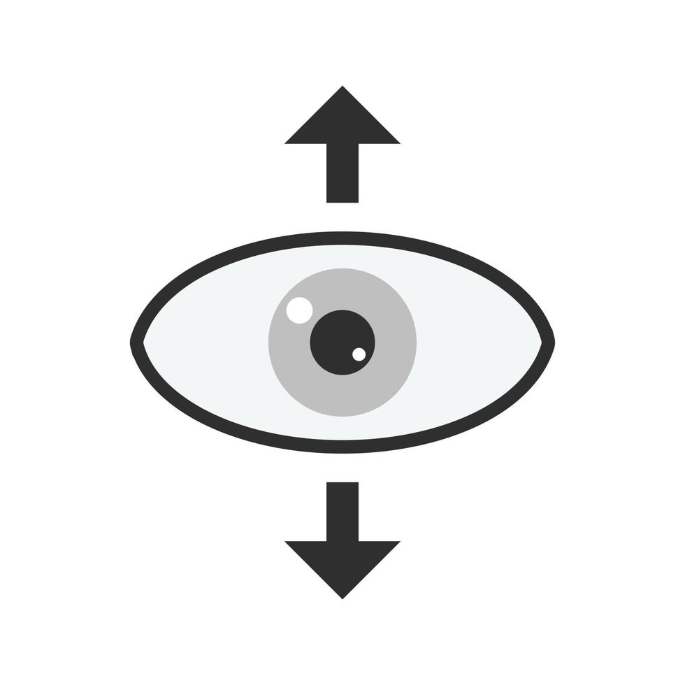 Perspective Flat Greyscale Icon vector