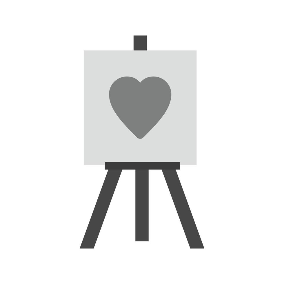Art Flat Greyscale Icon vector