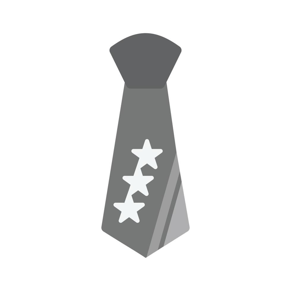 Tie Flat Greyscale Icon vector