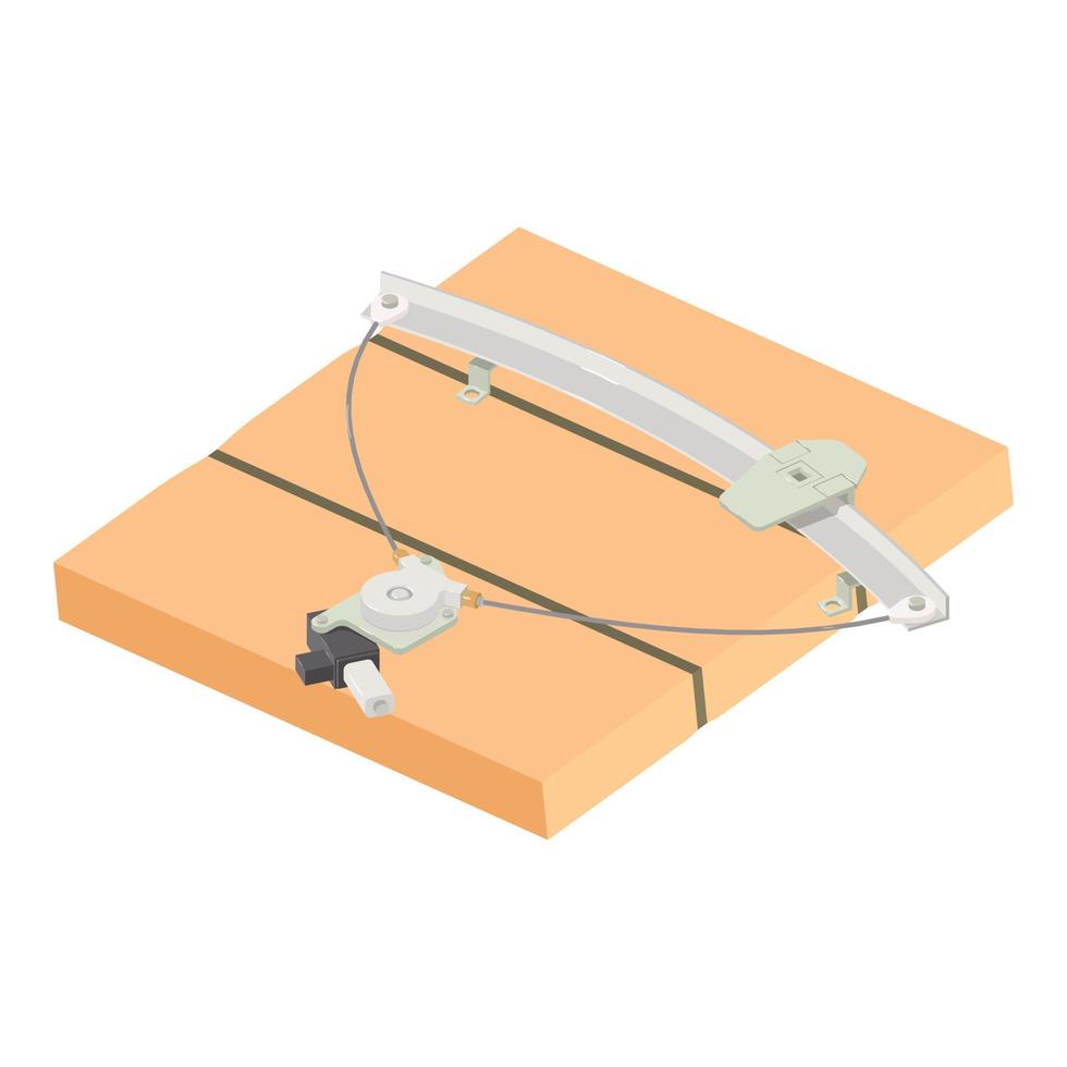 Window regulator icon, isometric style vector