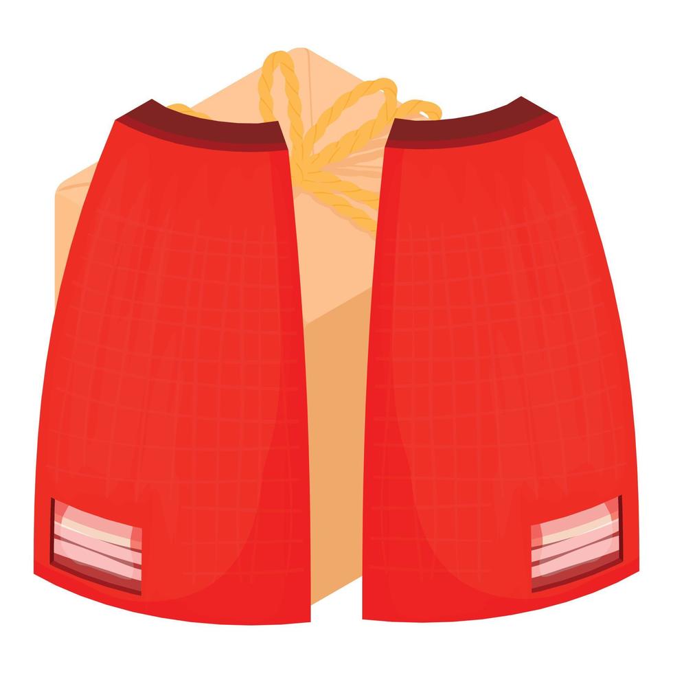 Car taillight icon, isometric style vector