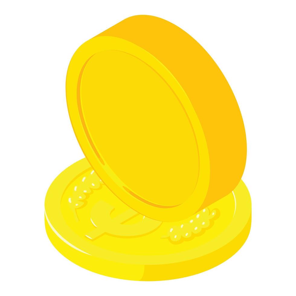 Cryptocurrency concept icon, isometric style vector