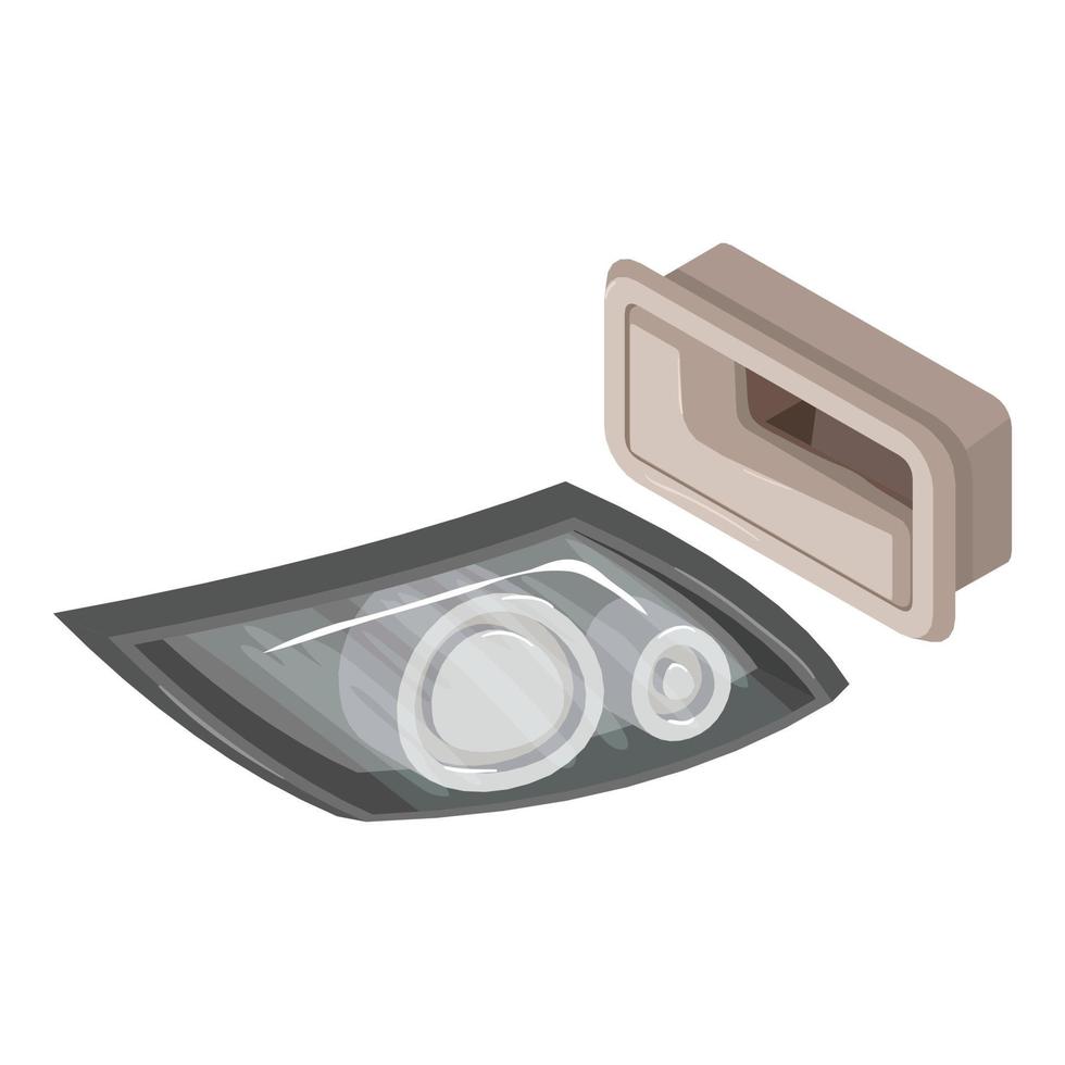 Detail auto icon, isometric style vector