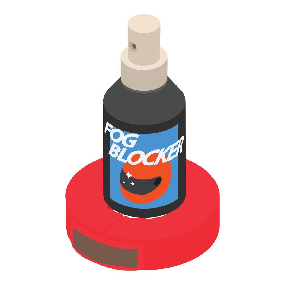 Karting accessory icon, isometric style vector