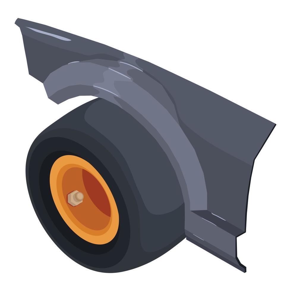 Tire fitting icon, isometric style vector