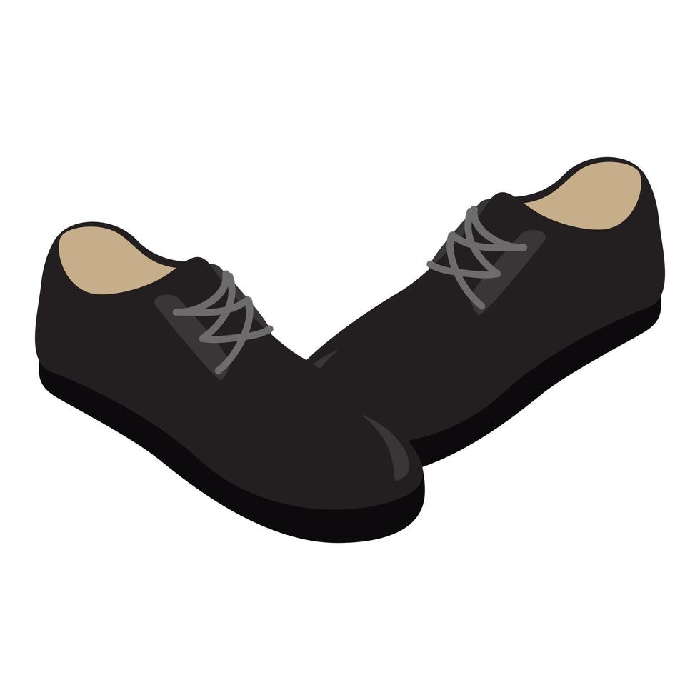 icono de zapatos de hombre, estilo isométrico vector