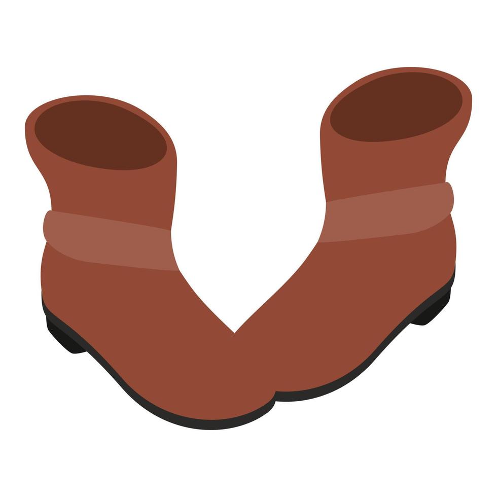 Ankle boots icon, isometric style vector