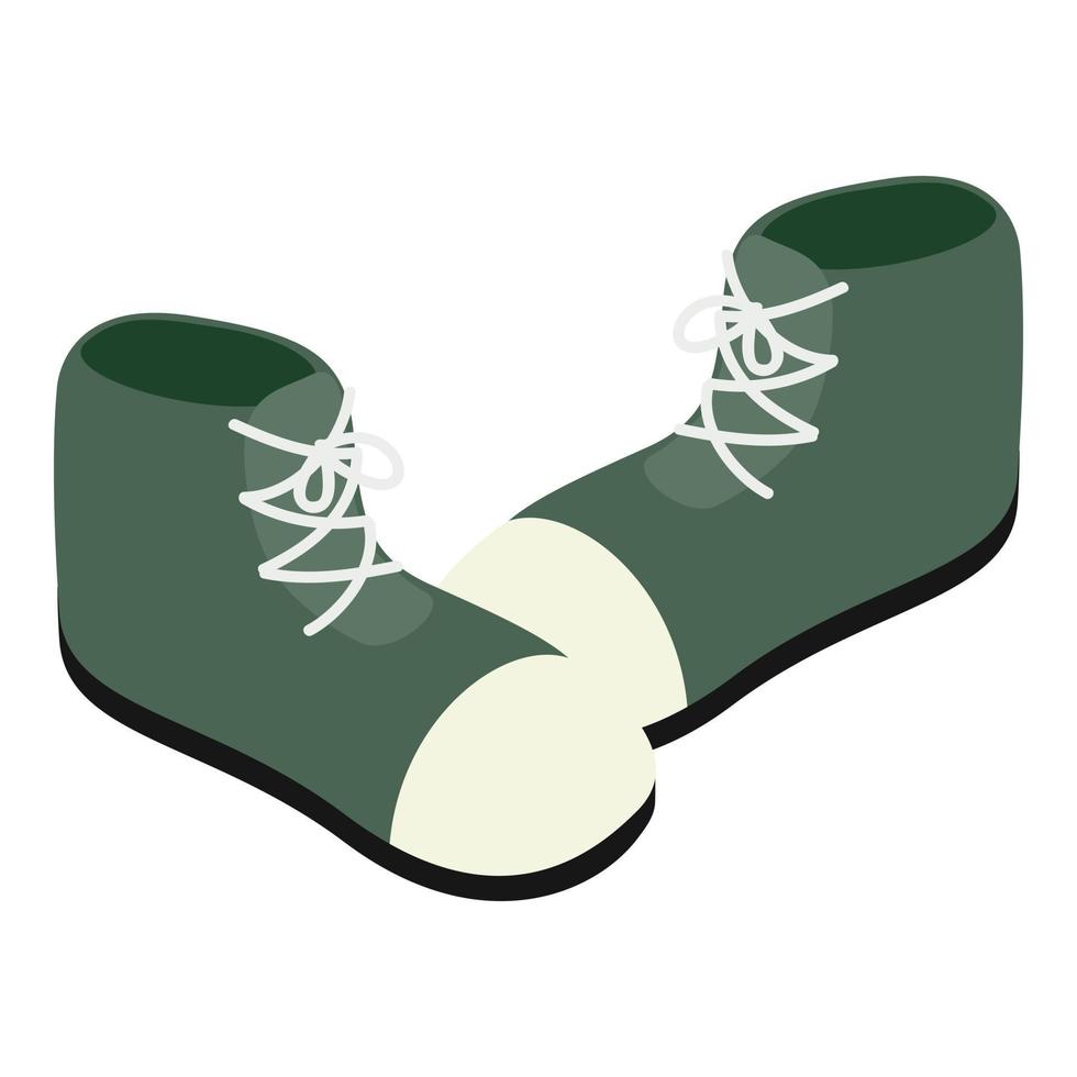 Cartoon shoes icon, isometric style vector