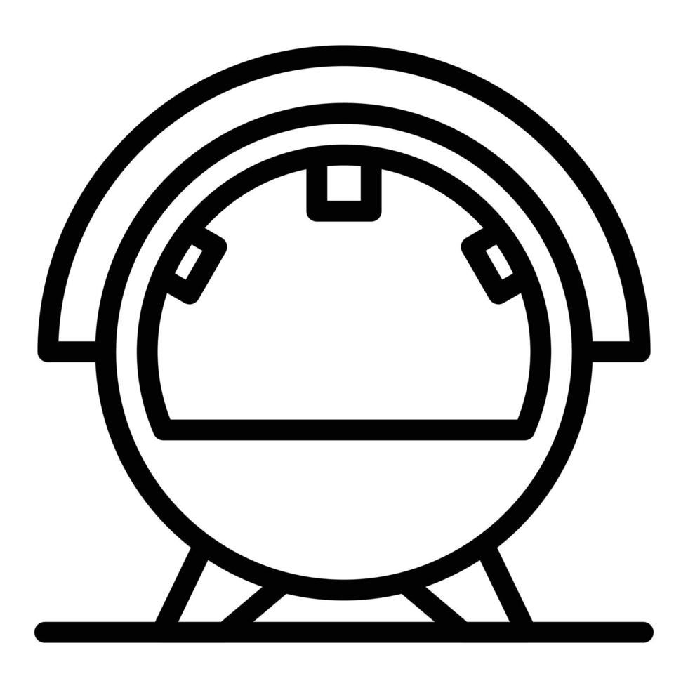 Modern equipment in healthcare icon, outline style vector