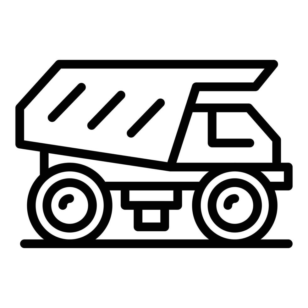 Big tipper icon, outline style vector