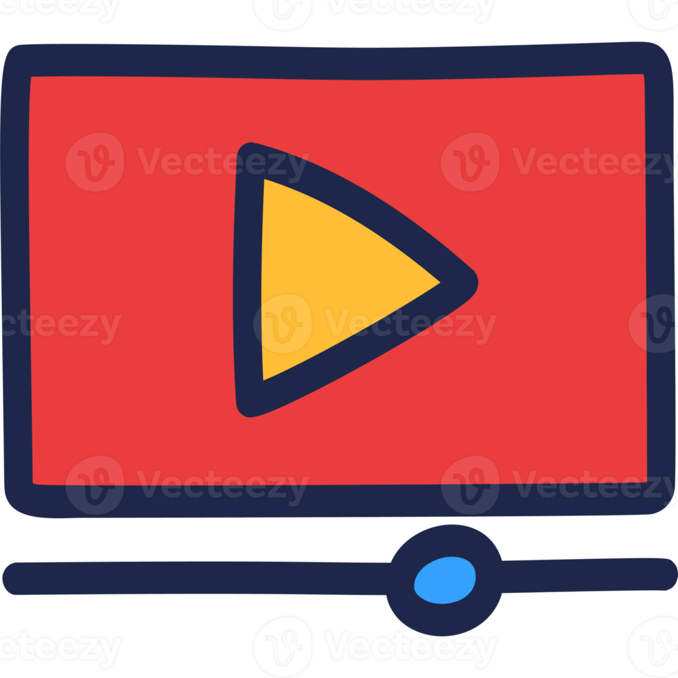 video player line icon png