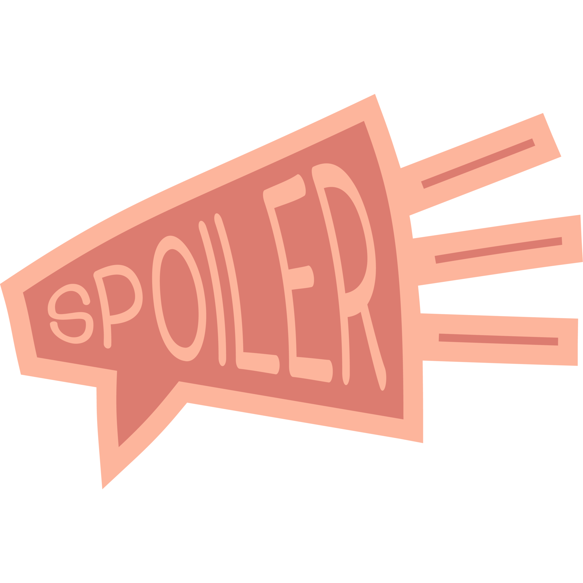 Free spoiler alert rolig slogan. hand rita tecknad stil typografi