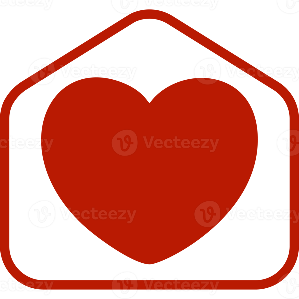 zuhause liebe valentinstag illustration mit herzballon png