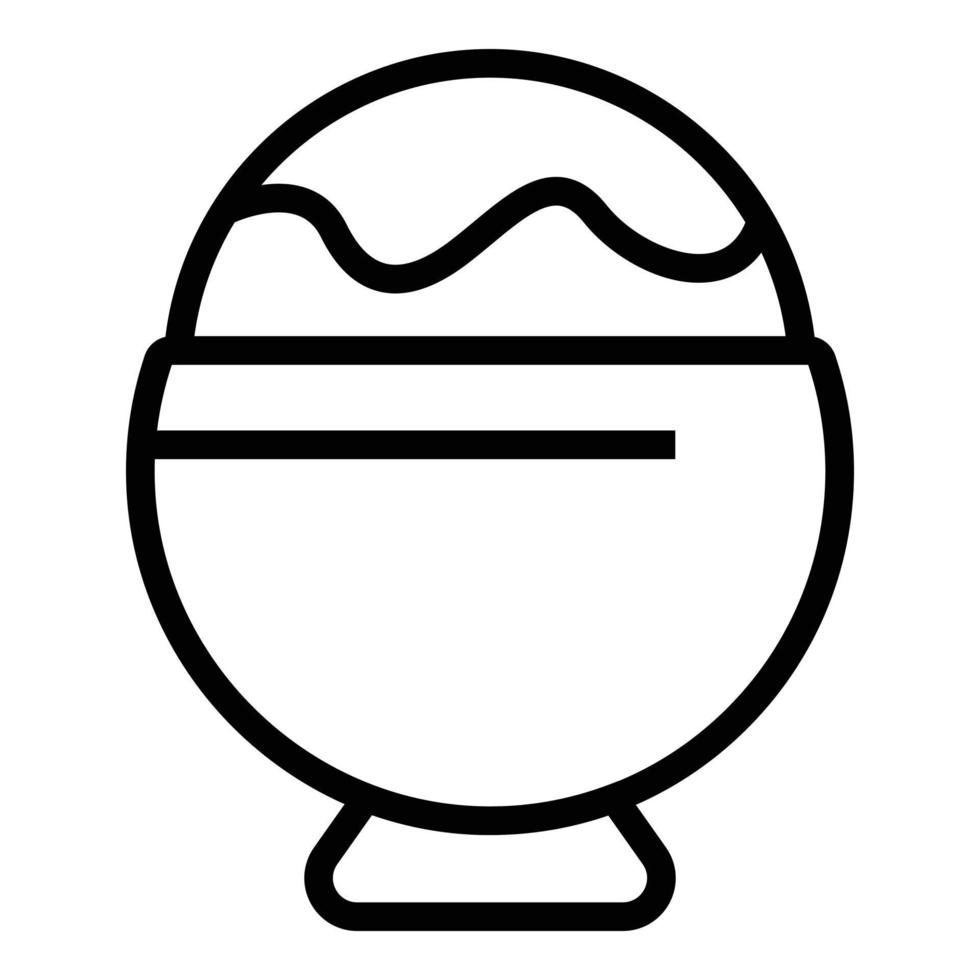 Gelato sorbet icon outline vector. Soft ice cream vector